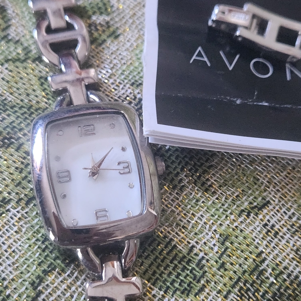 2/$30 Vintage Avon Silver Bracelet Watch